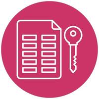 Asymmetric Keys Vector Icon Style