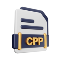 3d archivo cpp formato icono png