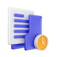 3d folder icon illustration png