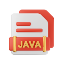 3d archivo Java formato icono png