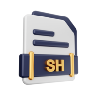 3d fichier sh format icône png