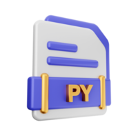 3d archivo py formato icono png