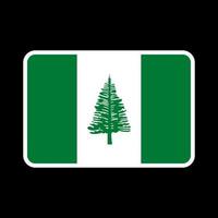 Norfolk Island flag, official colors and proportion. Vector illustration.