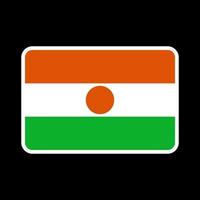 Niger flag, official colors and proportion. Vector illustration.