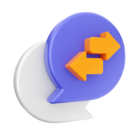 3d Plaudern chatten Symbol png