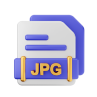 3d JPG file format icon png