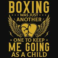 Boxing or fighting typographic graphics tshirt design vector