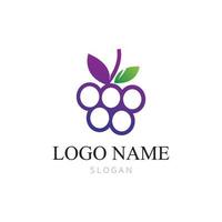 Grapes vector icon illustration design