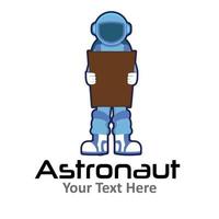 azul astronauta 14 vector