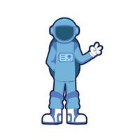 blue astronaut 8 vector