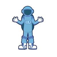 blue astronout 3 vector