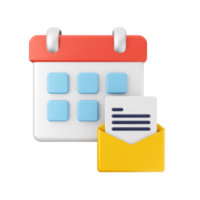 3d calendar event date day schedule icon illustration png