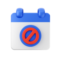 3d calendar date day schedule event icon illustration png