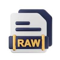 3d file RAW format icon png