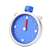 3d stopwatch timer icon render illustration png