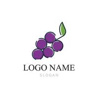 Grapes vector icon illustration design