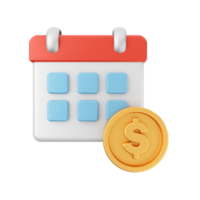 3d calendar event date day schedule icon illustration png