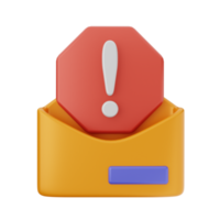 3d email mail envelope icon illustration png