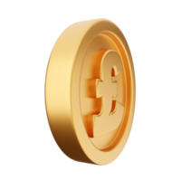 3d coin gold bronze silver icon png