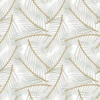 Pine branch. Evergreen twig. Christmas floral seamless pattern. Winter nature background. vector