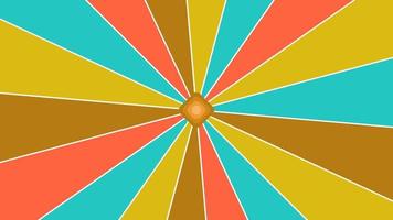 illustration vector graphic of background '70s color style