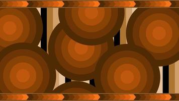 illustration vector graphic of background '70s color style