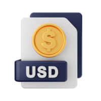 3d pengar mynt dollar ikon illustration png