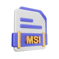 3d file msi formato icona png