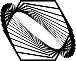Dynamic Vector Hexagon shape that you can use as logo, symbol, background, icon, etc.