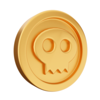 3d coin gold bronze silver icon png