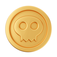 3d coin gold bronze silver icon png