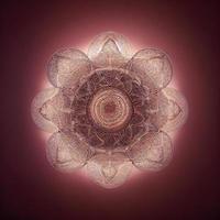 Mandala for meditation. AI render photo