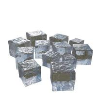 Heap of ice cubes. 3d render. photo