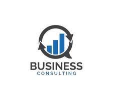 Business Consulting logo design on white background, Vector illustration.