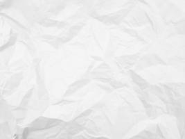 Beautiful crumpled white paper background texture full frame photo