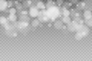 blanco chispas y blanco estrellas brillar con especial ligero. vector destellos Navidad ligero efecto. espumoso mágico polvo partículas