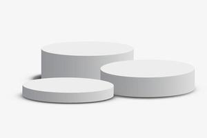 Podium. 3d pedestal. Vector illustration