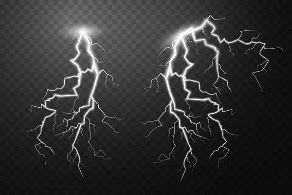 Thunderstorm with lightning.
