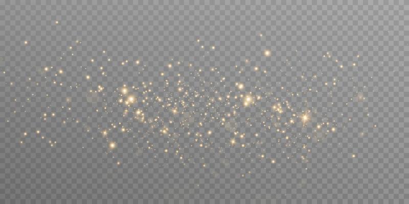 Light abstract golden glowing bokeh lights. Light bokeh effect. Christmas background from shining dust. Christmas concept flare sparkle.
