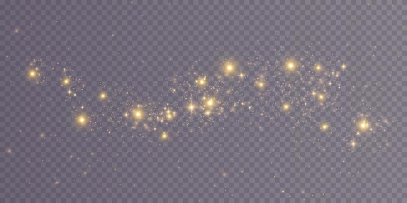 Light abstract golden glowing bokeh lights. Light bokeh effect. Christmas background from shining dust. Christmas concept flare sparkle.