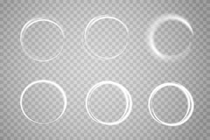 Abstract light circles. vector