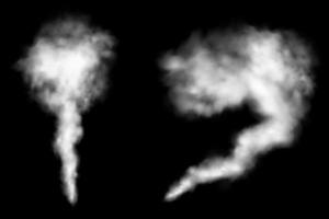Vector realistic isolated smoke effect. Realistic fog or cloud for decoration.