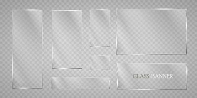 Glass plates are installed. vector