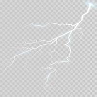 Thunderstorm with lightning. vector