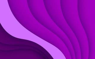 dynamic abstract purple wave overlapping layers papercut background. eps10 vector