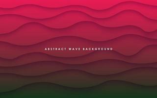 abstract dynamic green red wavy shape  shadow background. eps10 vector