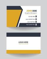 corporate business card design. clean creative business card design vector