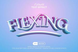 3D Text Effect Colorful Style. Editable Text Effect. vector