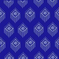 blue geometric ethnic pattern illustration background photo