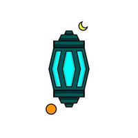 Islamic lantern icon, illustration of a lantern with an elegant concept, suitable for Ramadan and Eid designs vector